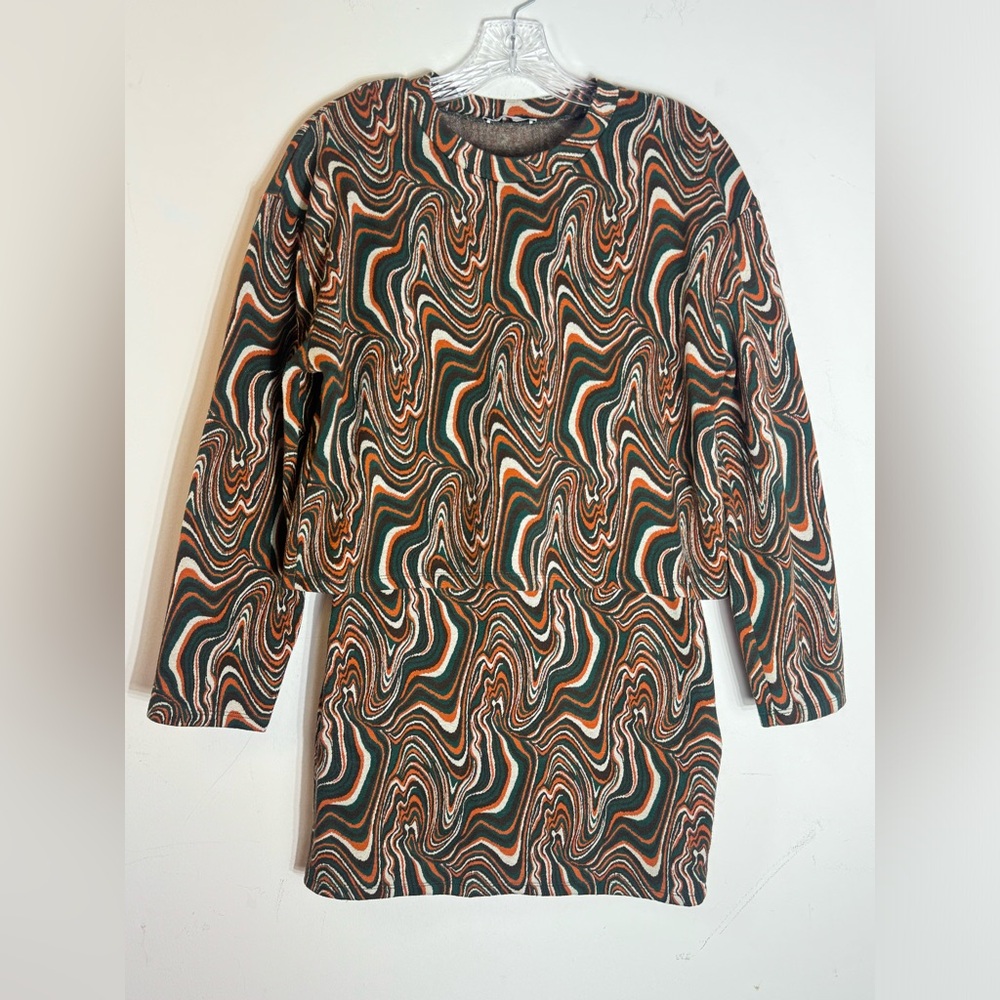 Zara Jacquard sweater Co-Ord set top and mini skirt set size Medium - Picture 2 of 11